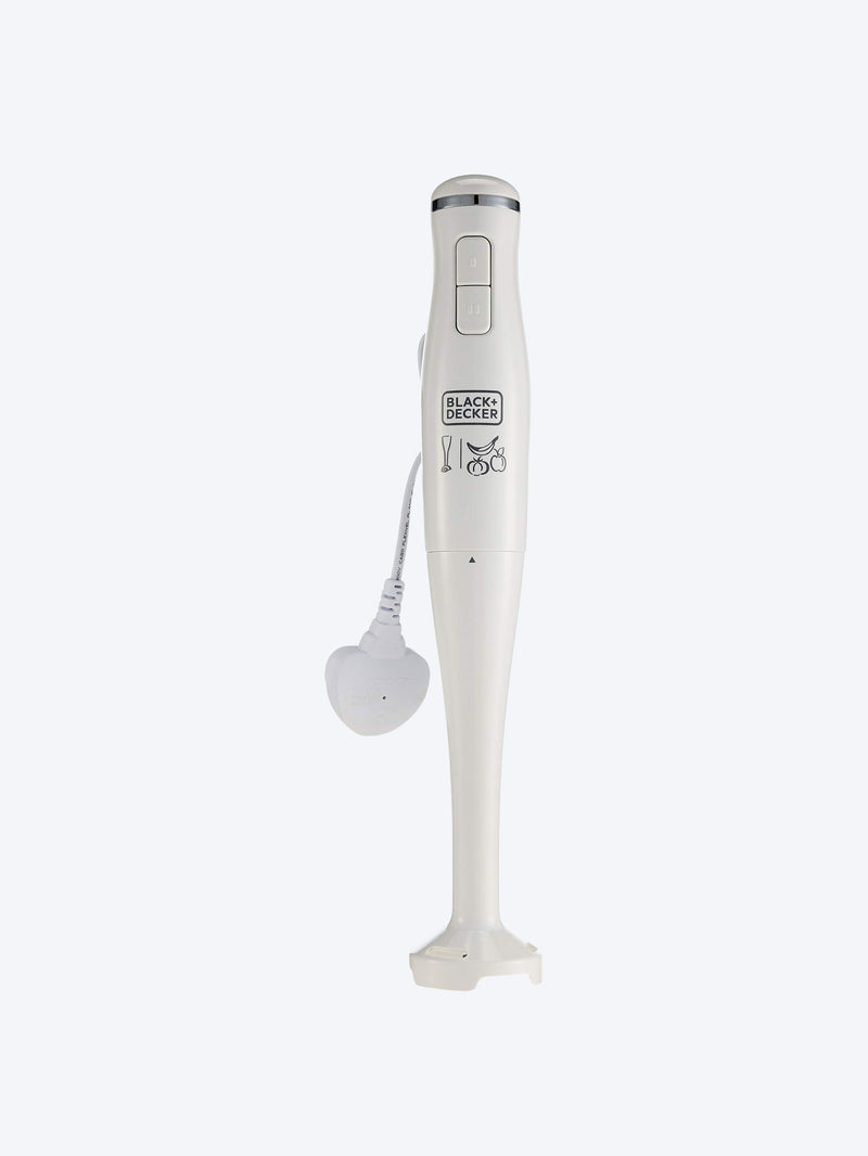 Black+Decker 300W Stick Blender, White SB2500-B5-2