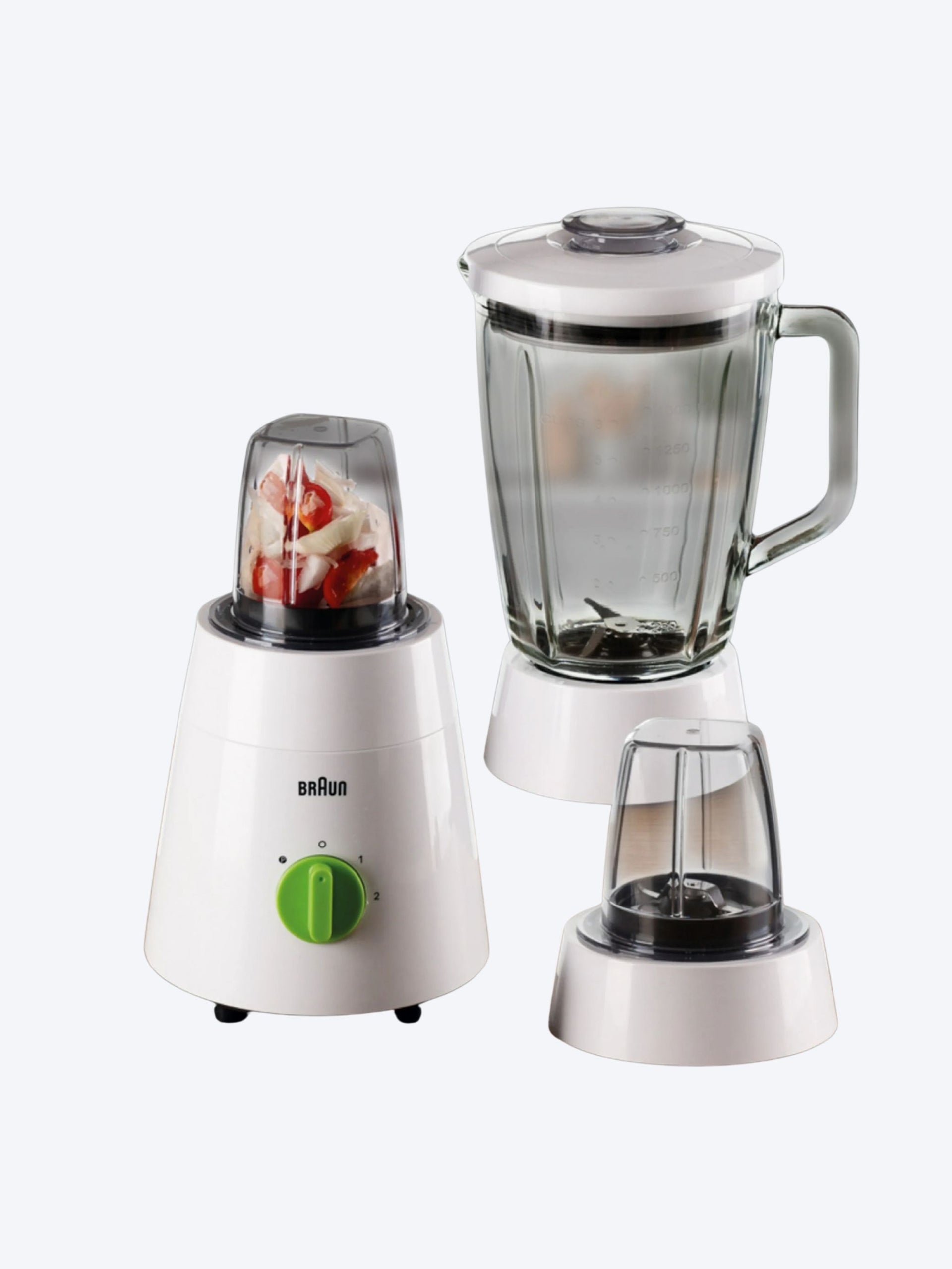 Braun Power Blend 1 Jug Blender 500W, Glass, 1.5L, 2 speeds JB 0153