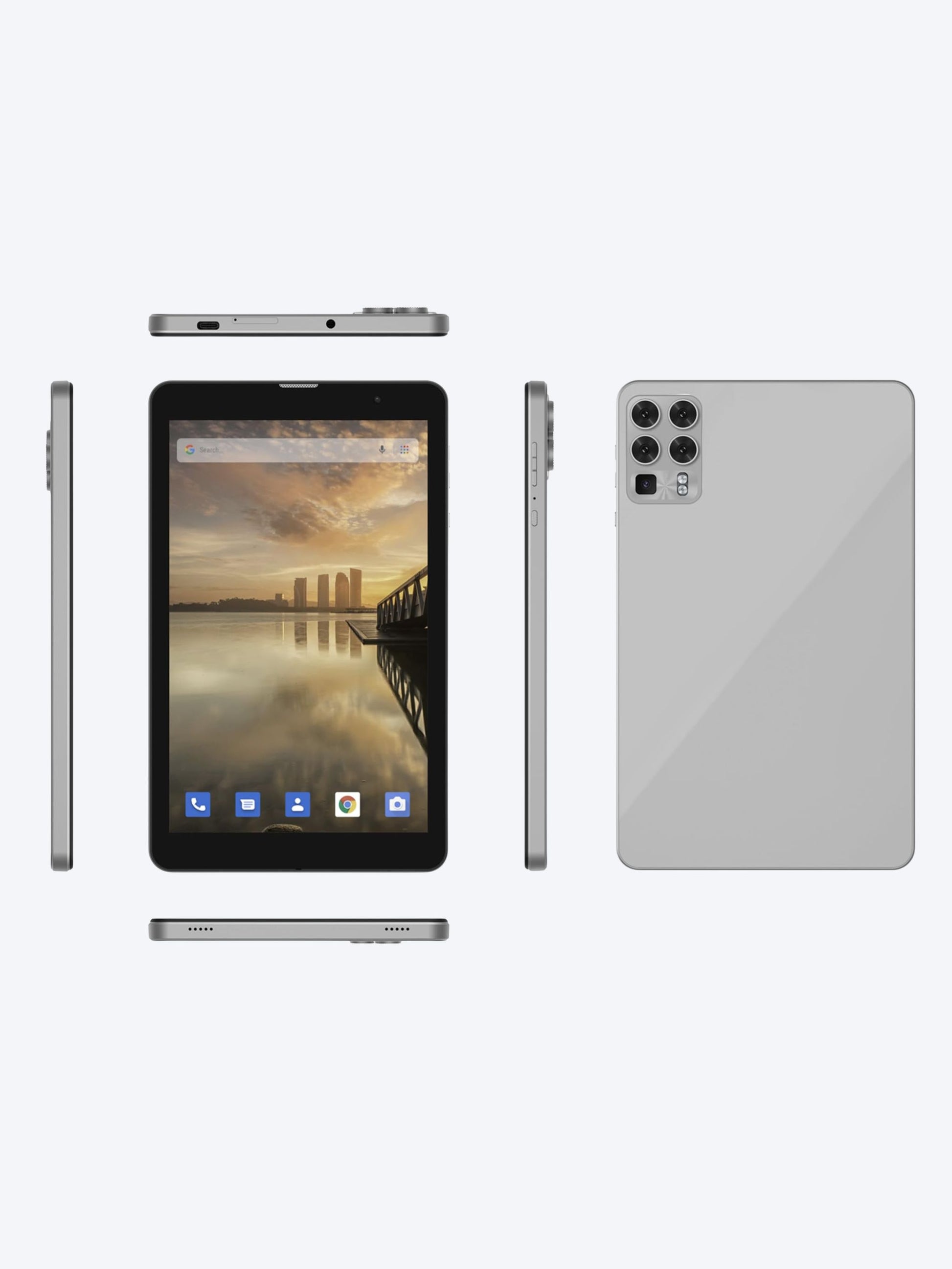 Oteeto Tab8 5G Android Tablet 8 Inch 8GB RAM 512 GB ROM With Keyboard - Titanium-4